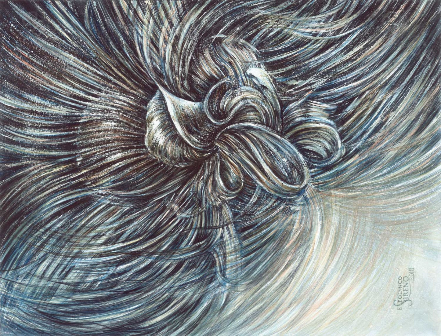 A Golpe De Espada Y Luz Cuadro A La Acuarela