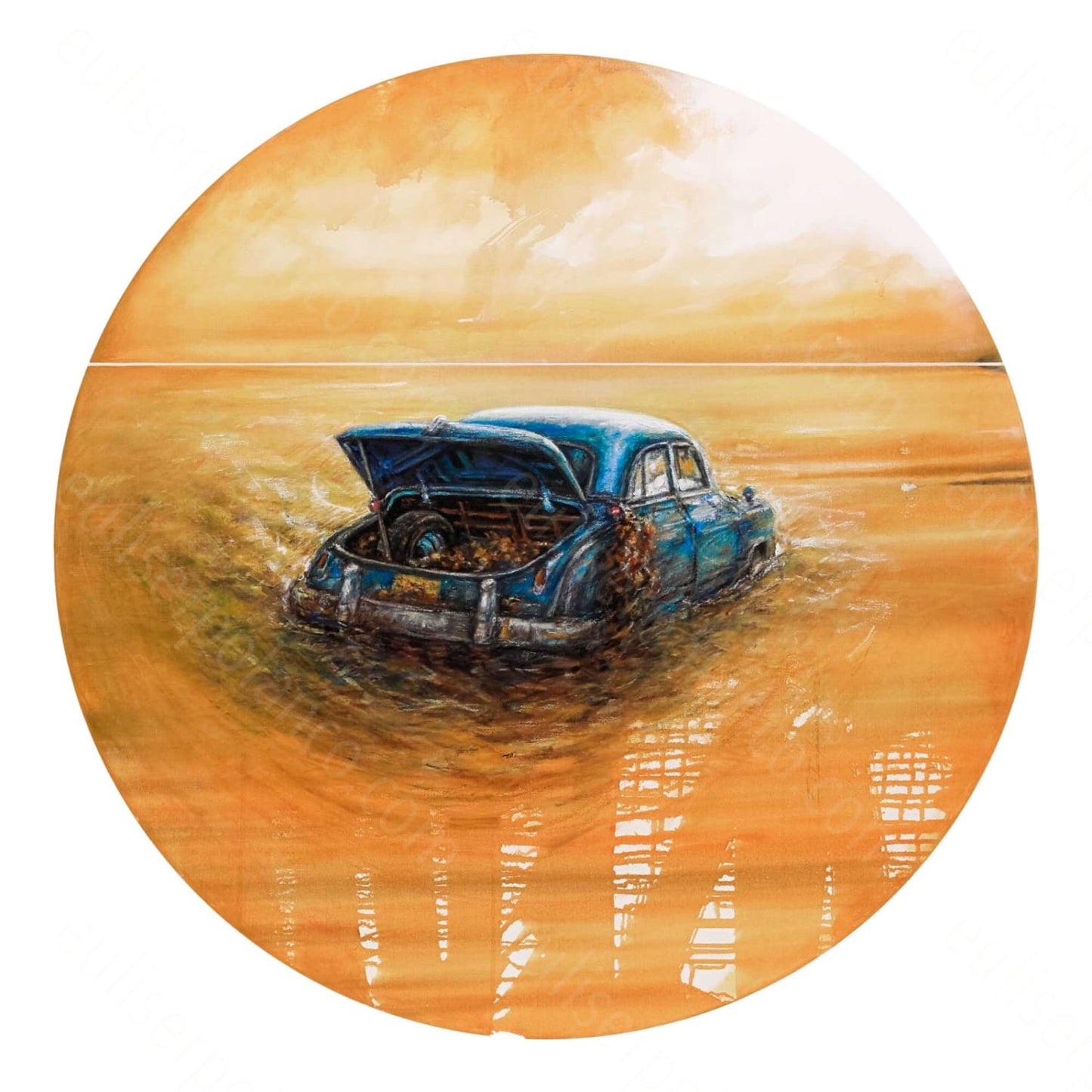 Agua I Cuadro Al Óleo