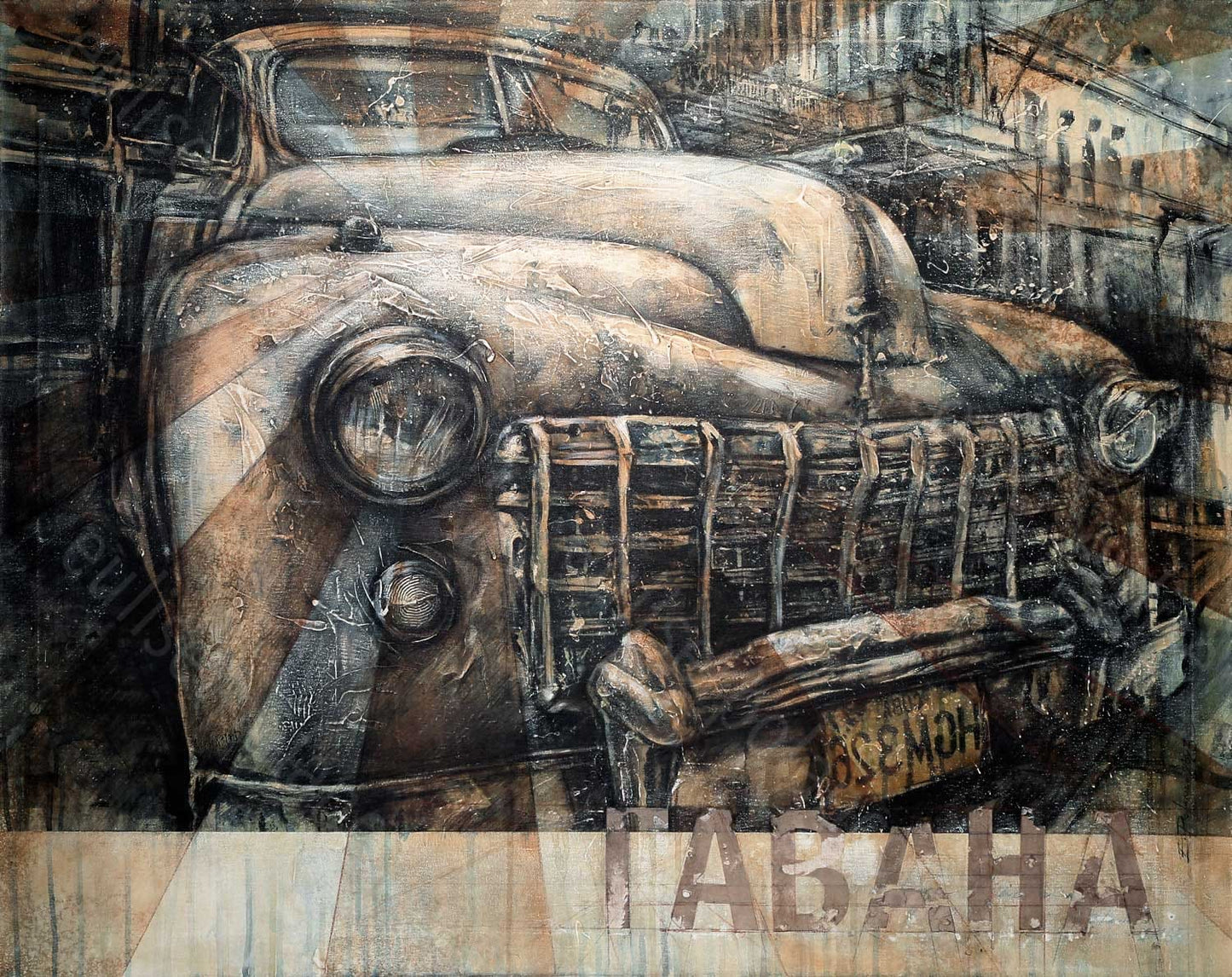 Habana: La Época Cuadro Al Óleo