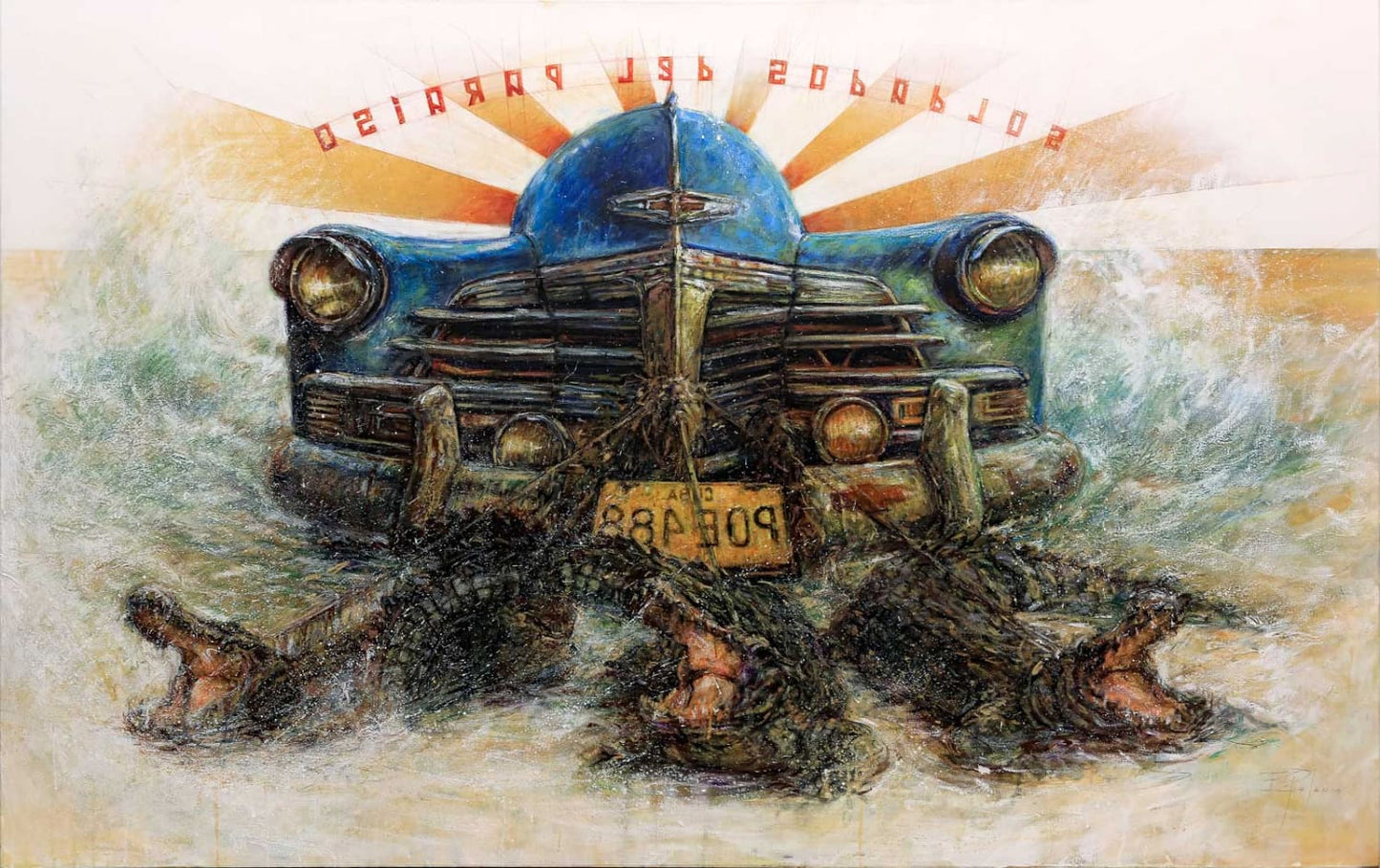 Soldados Del Paraíso Cuadro Al Óleo